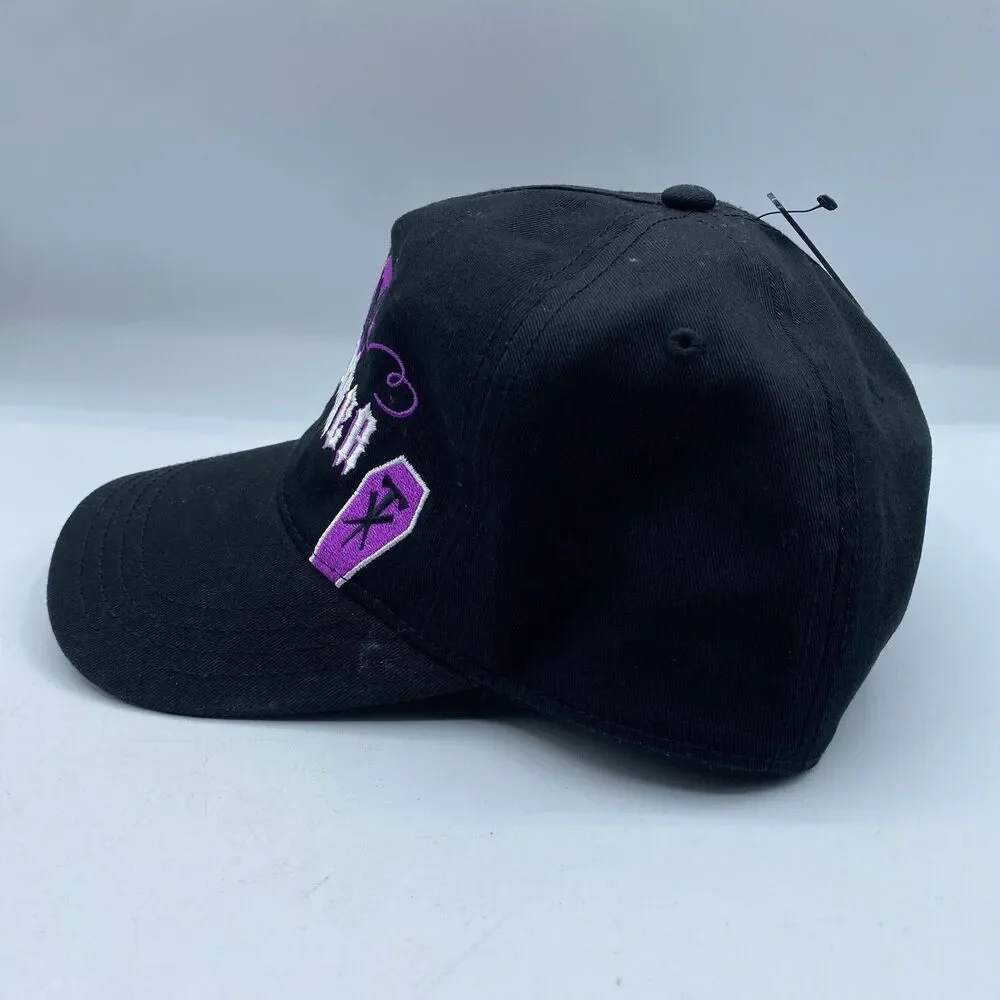 WWE Undertaker Hat Snapback Adult OSFA Black Purple Twill WWF Wrestling NWT
